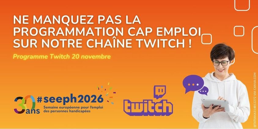 Personne regardant la chaîne Twitch depuis sa tablette