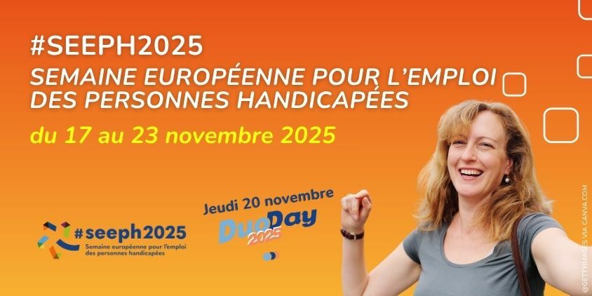 La SEEPH se déroule du lundi 17 au dimanche 23 novembre 2025, et le DuoDay le 20 novembre 2025.