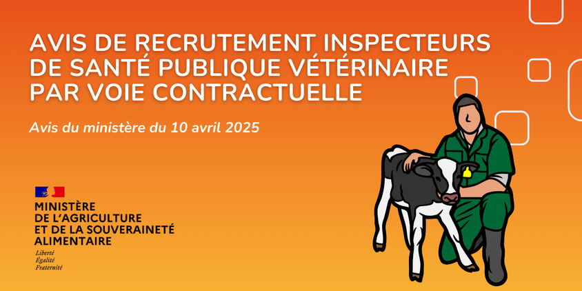 Avis de recrutement inspecteurs de santé publique vétérinaire par voie contractuelle