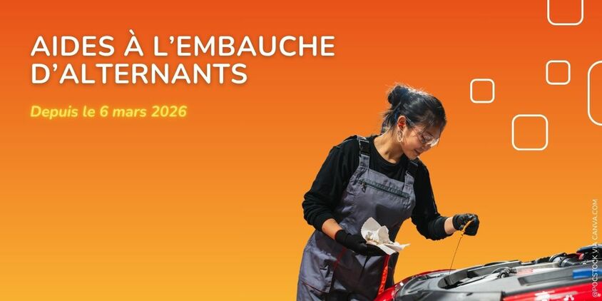 Aides à l’embauche d’alternants depuis le 6 mars 2026